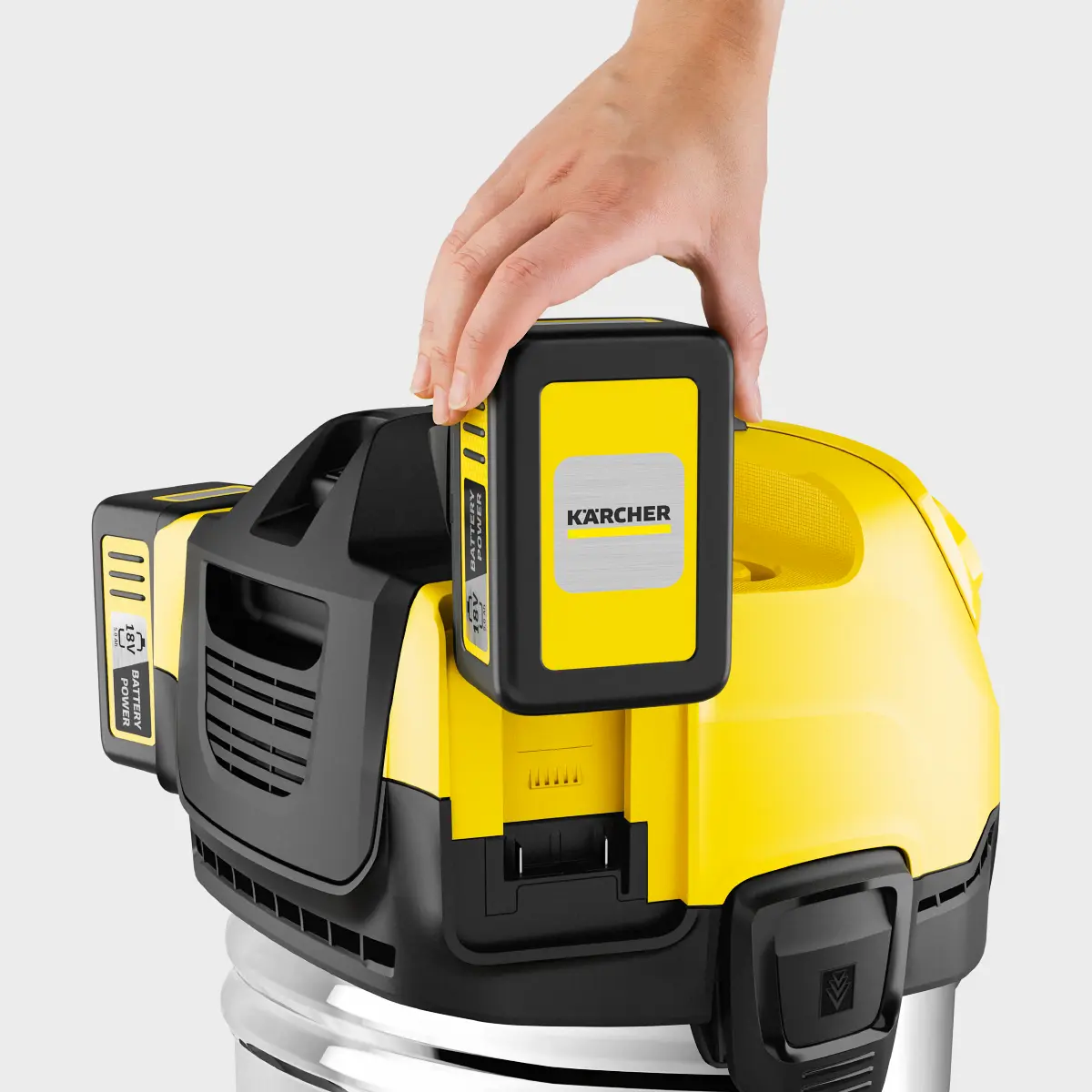 Akku-Nass-/Trockensauger WD 4-18 S Dual Battery Set Akku-Nass-/Trockensauger WD 4-18 S Dual Battery Set