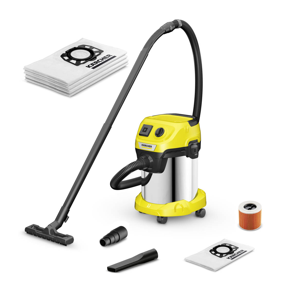 Nass-/Trockensauger WD 3 P S V-17/4/20 inkl. Filterbeutel Nass-/Trockensauger WD 3 P S V-17/4/20 inkl. Filterbeutel