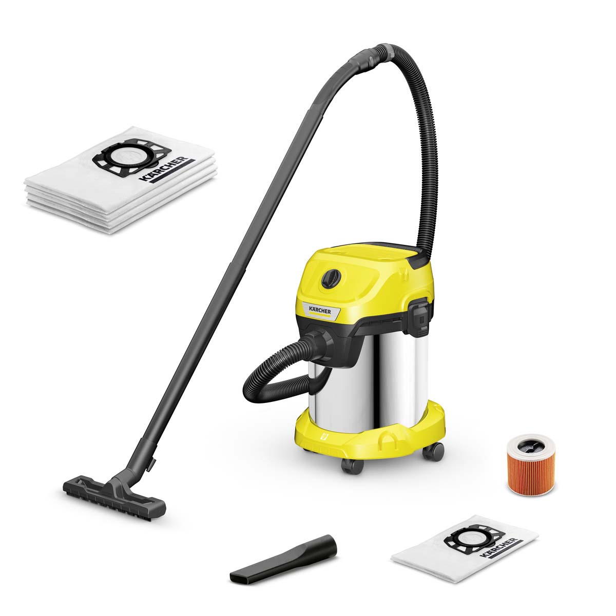 Nass-/ Trockensauger WD 3 S V-17/4/20 inkl. Filterbeutel Nass-/ Trockensauger WD 3 S V-17/4/20 inkl. Filterbeutel